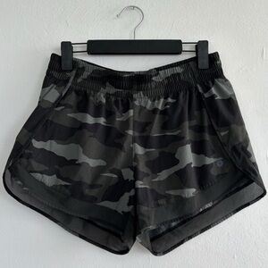 Athleta Racer Run Camouflage Shorts